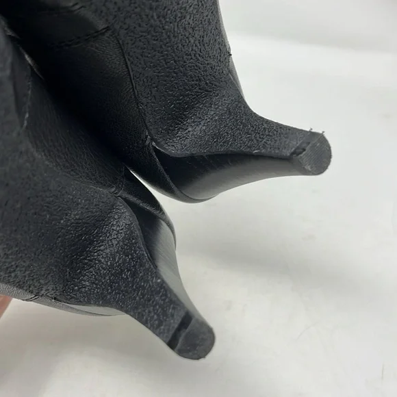 AUDREY BROOK AVIGNON SLIP ON BLACK SHOE BOOTIE HEEL LEATHER UPPER SIZE 7.5 - Picture 8 of 13